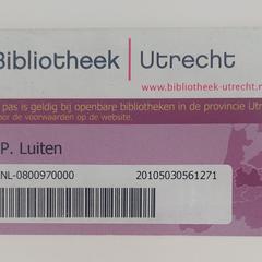 Bibliotheekpas Utrecht, segundo informou a iLost