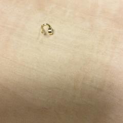 Oorbel/neuspiercing Goudkleurig, amint azt Haaglanden Medisch Centrum az iLost segítségével jelentette.