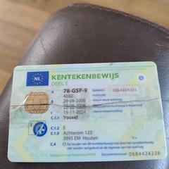 Kentekencard, gerapporteerd met iLost