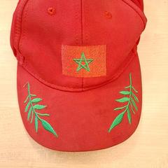 Keps Tissu rouge, drapeau du maroc, rapporterat av IKEA Avignon med iLost