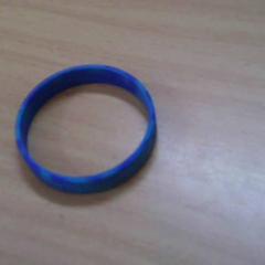 Ring Blauw bandje met telefoonnummer, as reported by Het Spoorwegmuseum using iLost