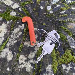 sleutels met sleutelhanger oranje hockeystick, ha sido reportado a iLost