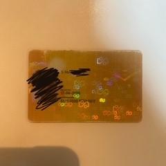 Ov card personalised, as reported by Room Mate Bruno using iLost