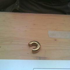 Earring GOUDKLEUR, as reported by Pukkelpop Festivalterrein using iLost