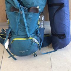 Backpack Blauwe rugtas, blauwe tent, as reported by Gemeente Alkmaar using iLost