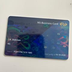 NS Businesscard L.K Dijkman, iLost에 보고됨