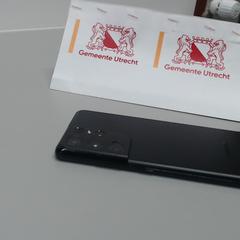 Cellulare zwart Samsung, come riportato da Gemeente Utrecht utilizzando iLost