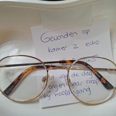 Herenbril goudkleurig montuur, zoals gemeld door UMC Utrecht met iLost