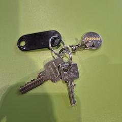 Klíč met een zwart label en jumbo munt, jak nahlášeno Gemeente Hardenberg pomocí iLost