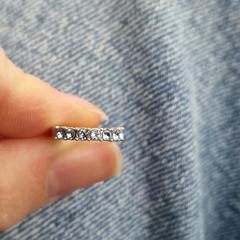 Oorbel blauwe steentjes zilver, as reported to iLost