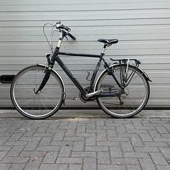 Bicicleta Gazelle Zwart, segundo informou Fietsdepot Hasselt usando iLost