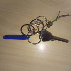 Sleutel met blauwe label, as reported to iLost