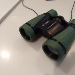 Binocolo Legergroen merk Carson, come riportato da H’ART Museum utilizzando iLost