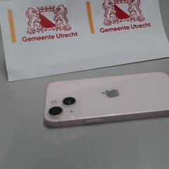 Mobiltelefon iPhone, amint azt Gemeente Utrecht az iLost segítségével jelentette.
