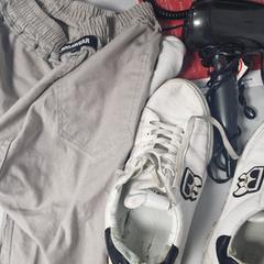 Fohn, schoenen broek taupe, wit en zwart, zoals gemeld door Haven Hotel Rotterdam met iLost