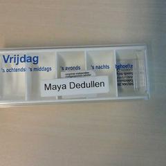 Medicijnendoosje M. Dedullen, conforme relatado por Connexxion Zeeland usando o iLost