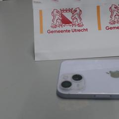 Mobiltelefon iPhone, amint azt Gemeente Utrecht az iLost segítségével jelentette.