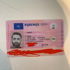 Driver's license, som rapporterats till iLost